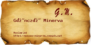Göncző Minerva névjegykártya